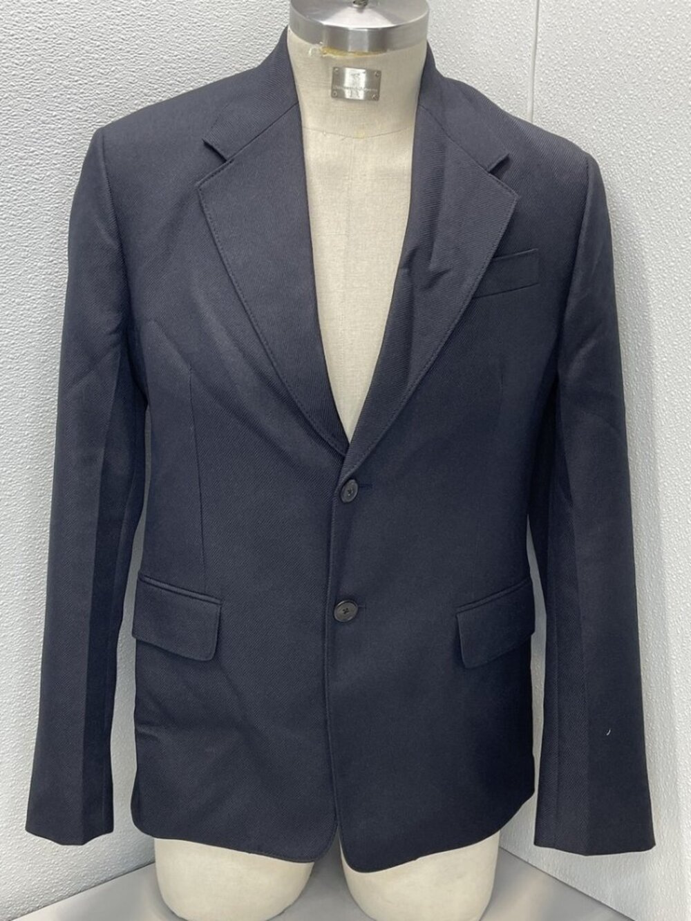 Prada Men's Blazer Jacket Polyester Size 50R/US 40 Navy *PREOWNED*